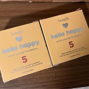 BUNDLE OF 2- Benefit Cosmetics Hello Powder Foundation NEW - SHADE 5